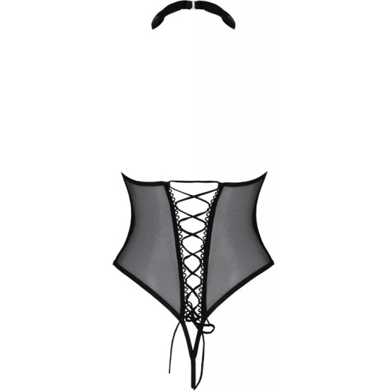 Passion Woman Chemise PASSION - TRISHA OPEN BODY BLACK L/XL