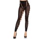 Leg Avenue Hosiery LEG AVENUE - SEAMLESS OPAQUE STOCKINGS WITH CUTOUT AT THE FEET BLACK