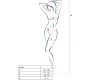 Passion Woman Bodystockings PASSION - WOMAN BS020 WHITE BODYSTOCKING ONE SIZE