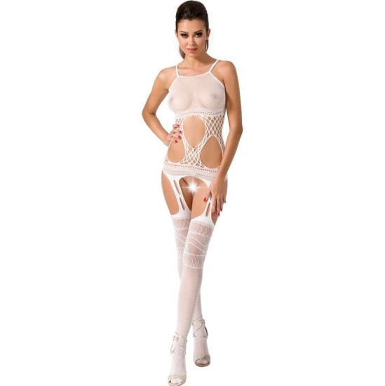 Passion Woman PASSION - WOMAN BS047 WHITE BODYSTOCKING ONE SIZE