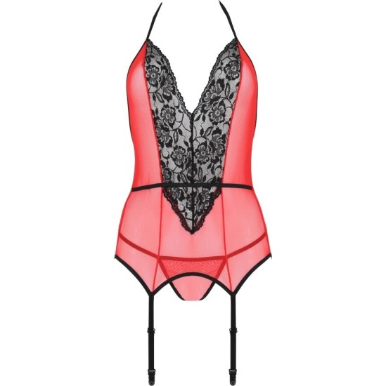 Passion Woman PASSION - PEONIA CORSET EROTIC LINE RED L/XL