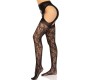 Leg Avenue Hosiery LEG AVENUE - LACE GARTER STOCKINGS BLACK