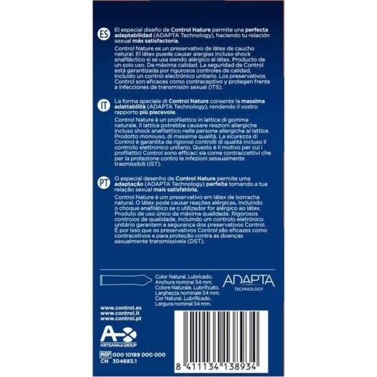 Control Condoms CONTROL - ADAPTA NATURE CONDOMS 24 UNITS
