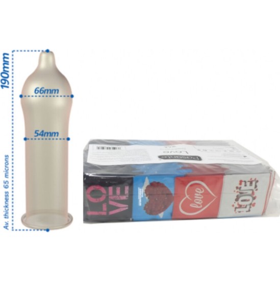 Pasante CONDOMS LOVE BAG 144 UNITS