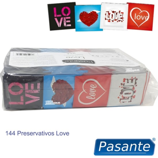 Pasante CONDOMS LOVE BAG 144 UNITS