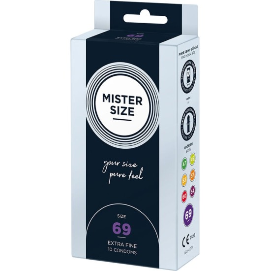 Mister Size CONDOMS SIZE XXXL 69 MM (10 UNITS)