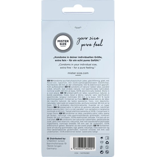 Mister Size CONDOMS SIZE XXXL 69 MM (10 UNITS)