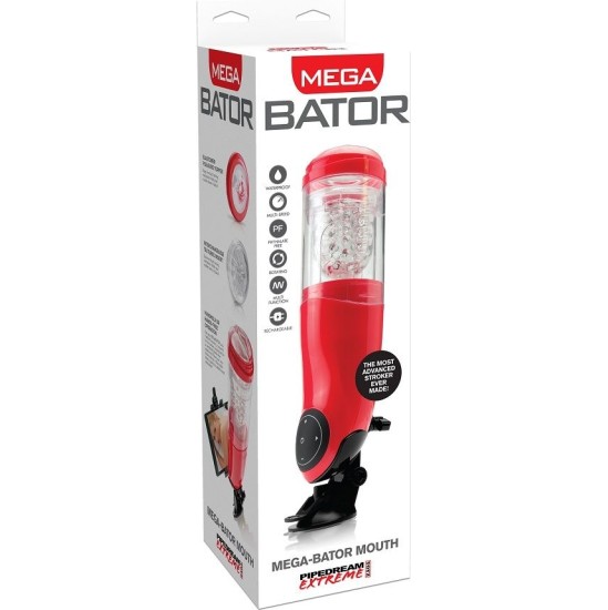 Extreme Toyz PDX MEGA BATOR USB MALE MASTURBATOR MOUTH RED