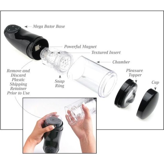 Extreme Toyz PDX MEGA BATOR USB MALE MASTURBATOR MOUTH RED