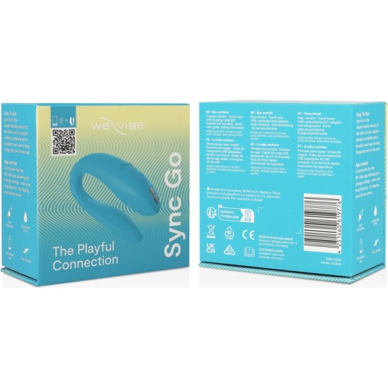We-Vibe SYNC GO DUAL STIMULATOR TURQUOISE