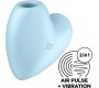 Satisfyer Air Pulse SATISFYER - CUTIE HEART AIR PULSE STIMULATOR & VIBRATOR BLUE