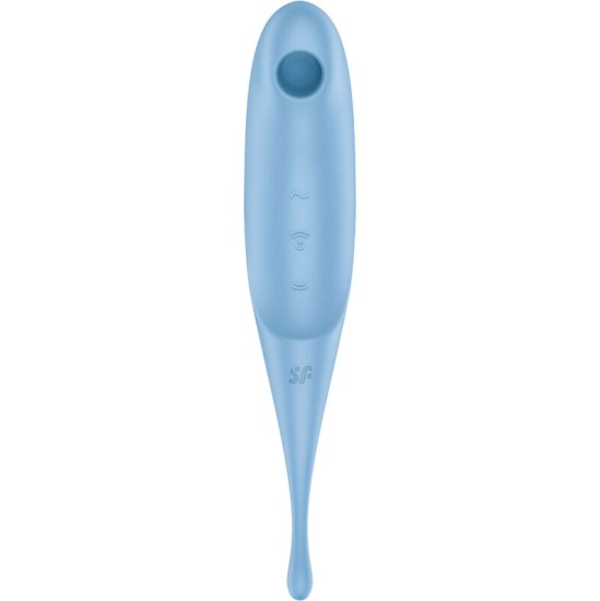 Satisfyer Air Pulse SATISFYER - TWIRLING PRO AIR PULSE STIMULATOR & VIBRATOR BLUE