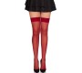Leg Avenue Hosiery LEG AVENUE - 1957 GARTER BELT STOCKINGS WITH RED FLOWERS - ONE SIZE