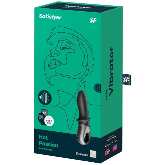 Satisfyer Connect SATISFYER HOT PASSION ANAL VIBRATOR APP - BLACK