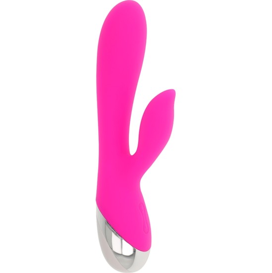 OHMAMA - Vibrators ar klitora stimulātoru 10 VIBRĀCIJAS REŽĪMI 19 CM