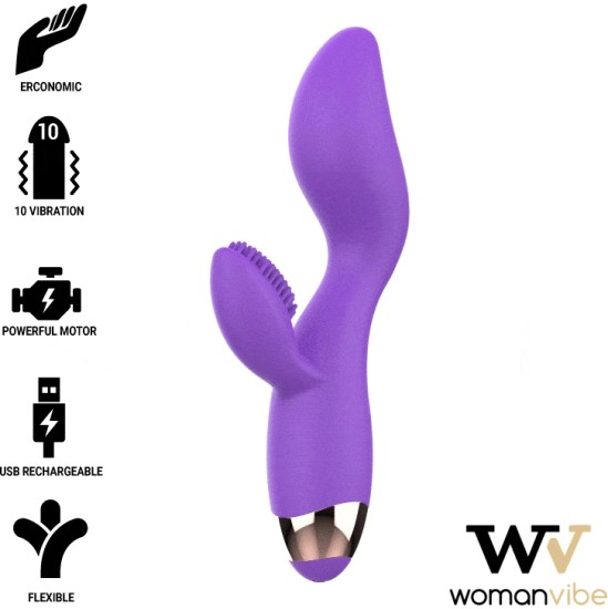 Womanvibe DONNA RECHARGEABLE SILICONE VIBRATOR