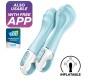 Satisfyer Connect SATISFYER AIR PUMP VIBRATOR 5+ INFLATABLE G-SPOT VIBRATOR APP - BLUE