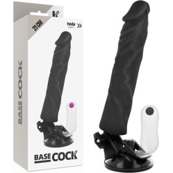 Basecock REALISTAS VIBRATORIUS NUOTOLINIO VALDYMAS JUODAS 21 CM