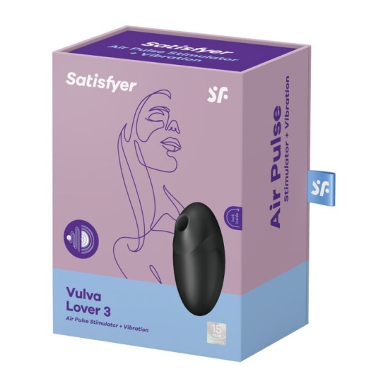 Satisfyer Gaisa plūsmas vibrators - melns