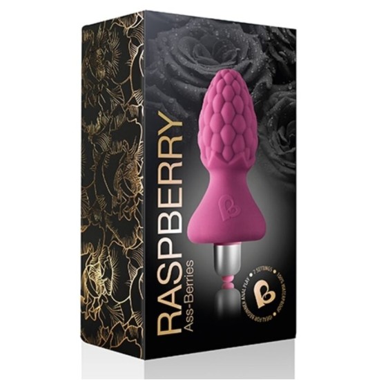 Rocks-Off ASSBERRIES RASPBERRY VIBRATING BUTT PLUG