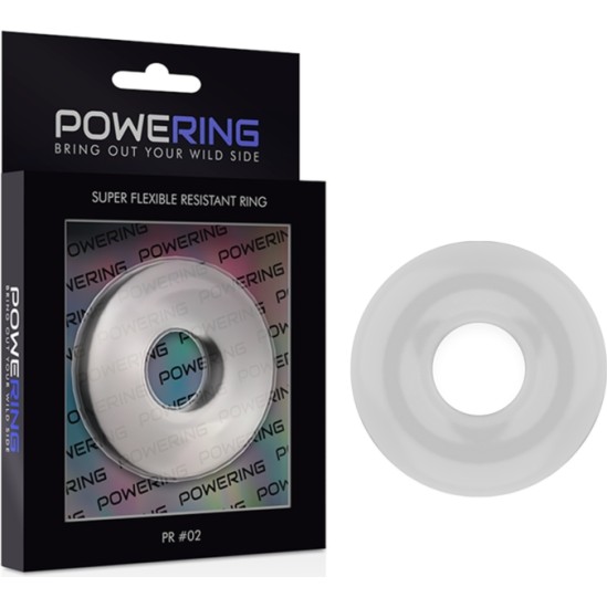 Powering SUPER FLEXIBLE AND RESISTANT PENIS RING 4.5CM caurspīdīgs