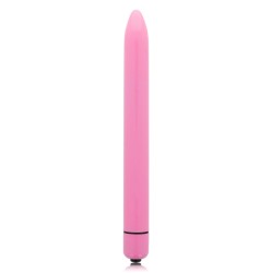 Glossy SLIM Stimulējošs vibrators tumši rozā