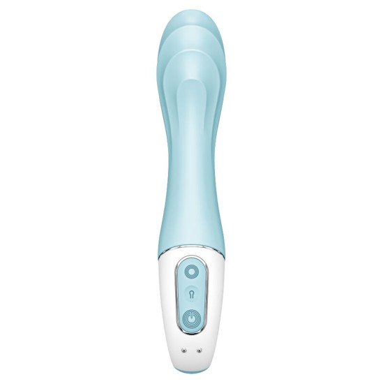 Satisfyer Connect SATISFYER AIR PUMP VIBRATOR 5+ INFLATABLE G-SPOT VIBRATOR APP - BLUE