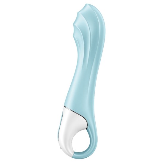 Satisfyer Connect SATISFYER AIR PUMP VIBRATOR 5+ INFLATABLE G-SPOT VIBRATOR APP - BLUE