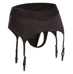 California Exotics CALEX BOUNDLESS THONG WITH GARTER L/XL