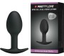 Pretty Love Bottom PRETTY LOVE ERGONOMIC SILICONE ANAL PLUG ANCHOR DESIGN 6.5 CM BLACK