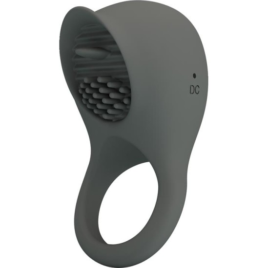 Prettylove Nimbus Vibrating Cock Ring with Licking Tongue