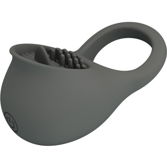 Prettylove Nimbus Vibrating Cock Ring with Licking Tongue