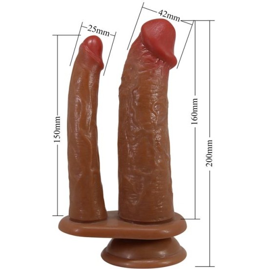 Prettylove Hulbert Double Dildo with Vibration