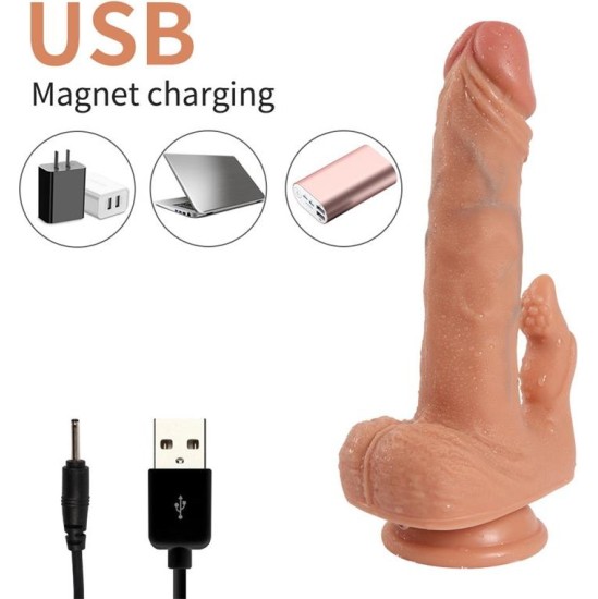 Shequ Julian Dildo with 20 Modes of Vibration and Clitoris Stimulator