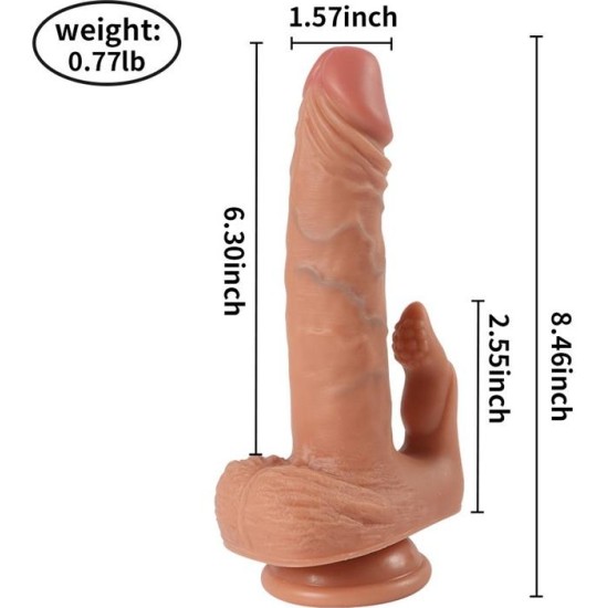 Shequ Julian Dildo with 20 Modes of Vibration and Clitoris Stimulator
