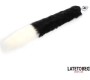 Latetobed Bdsm Line Fox Tail Anal Plug Black and White 40 cm