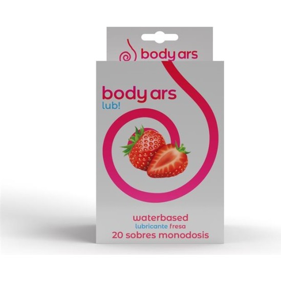 Body Ars Single-dose Water-Based Lubricant Gel Acid Strawberry 20 x 4 ml