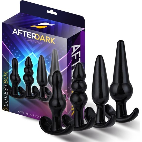 Afterdark Luvest Box 4 Set of 4 Butt Plugs Anchor Base