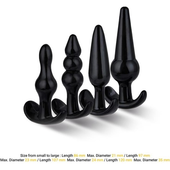 Afterdark Luvest Box 4 Set of 4 Butt Plugs Anchor Base