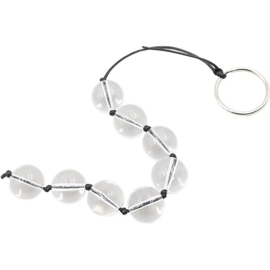 Latetobed Bdsm Line Glass Anal Beads 4 Sizes