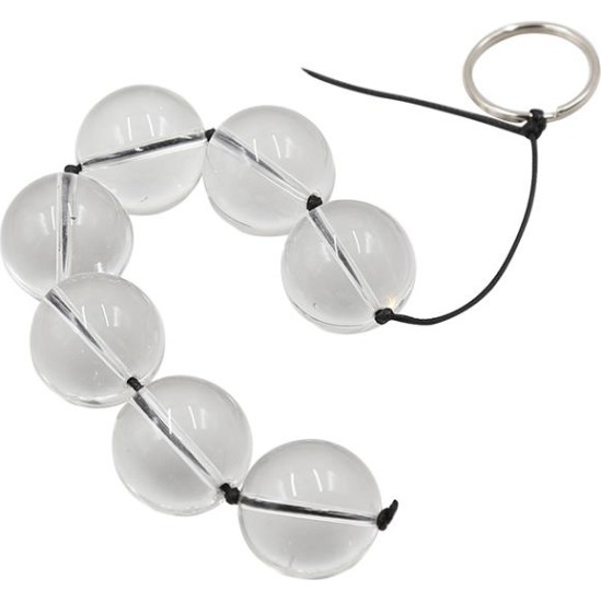 Latetobed Bdsm Line Glass Anal Beads 4 Sizes