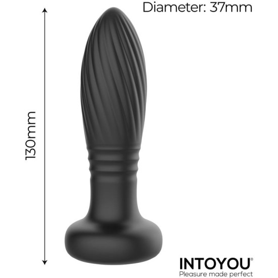 Intoyou Tainy Thrusting Led Lighted Anal Plug with Remote Control
