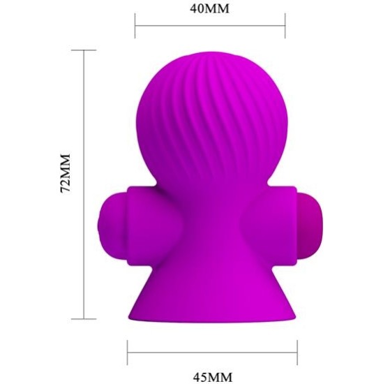 Prettylove Nipple Sucker with Vibracion Pink