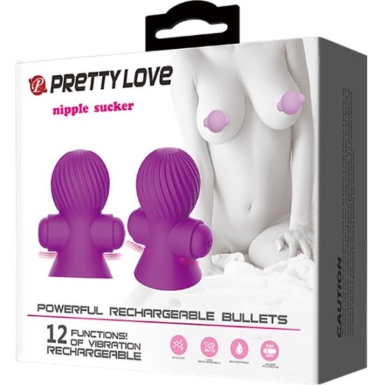 Prettylove Nipple Sucker with Vibracion Pink