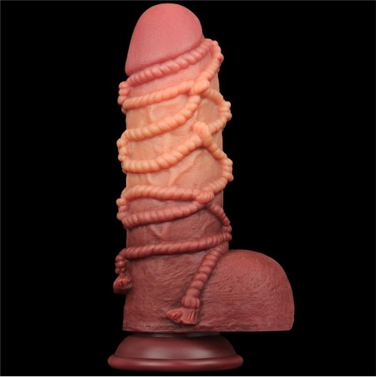 Lovetoy Dildo Dual Layer King Size Nature 9.5