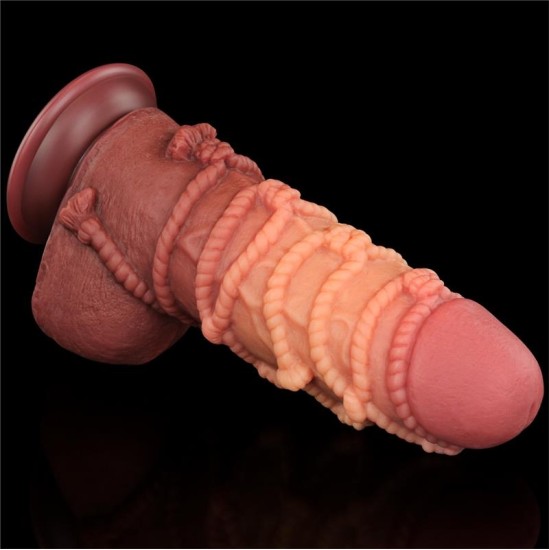 Lovetoy Dildo Dual Layer King Size Nature 9.5