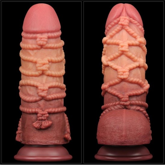 Lovetoy Dildo Dual Layer King Size Nature 9.5