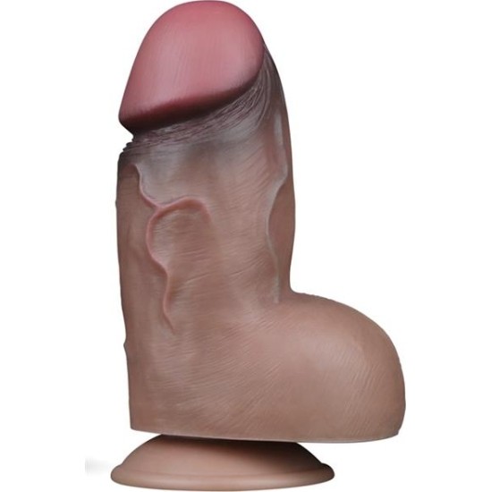 Lovetoy Dual Layered Platinum Silicone Dildo 7