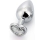Afterdark Heart Shaped Butt Plug White Size S