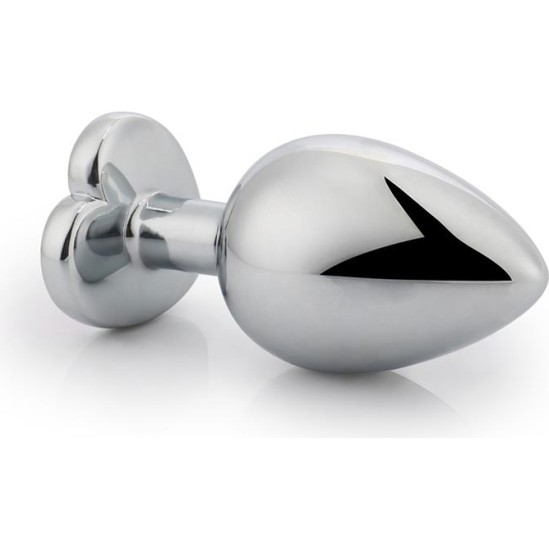 Afterdark Heart Shaped Butt Plug White Size S